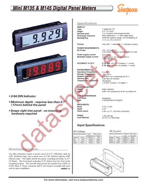 M145-0-0-11-0 datasheet  